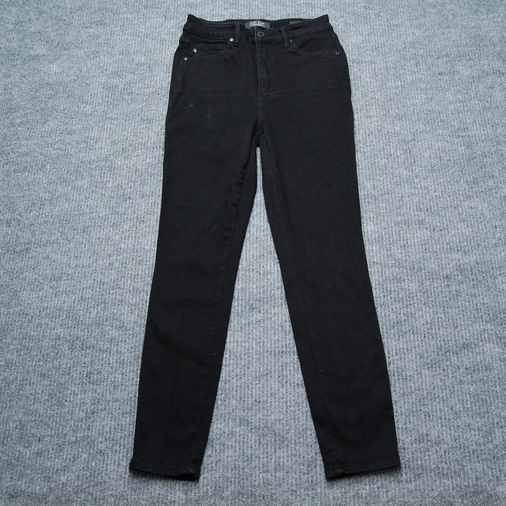 Judy Blue Skinny Jeans Womens 7/28 Black Dark Wash Mid Rise Stretch Denim